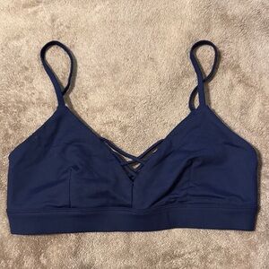 ALO Yoga Interlace Bra in Rich Navy - Size S